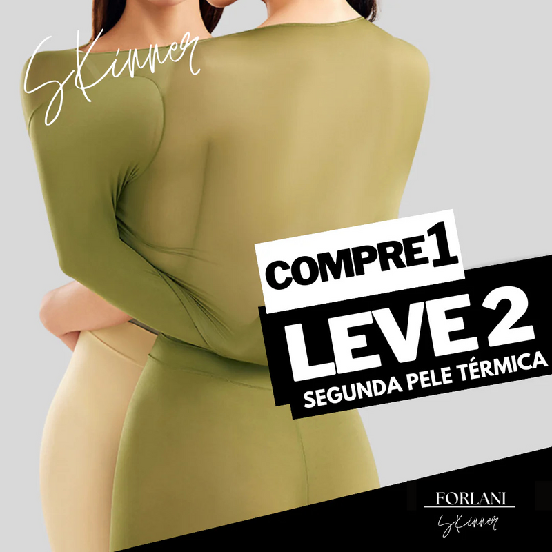 Conjunto de Roupa Térmica Feminina Sem Costuras Skinner - [Compre 1 Leve 2]